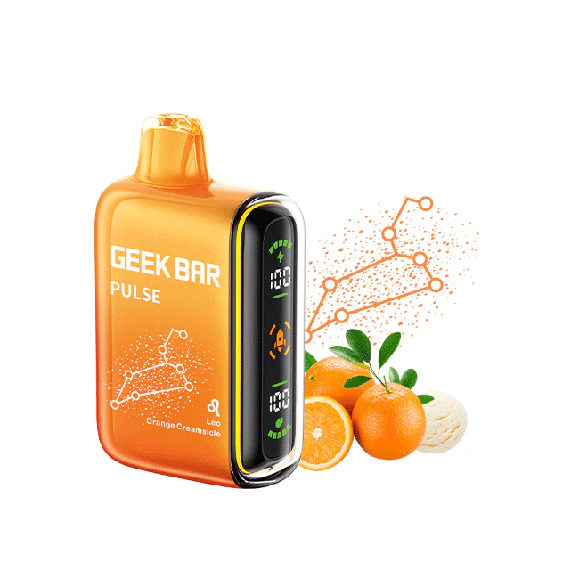 LEO Orange Creamsicle Flavors Zodiac Edition Geek Bar Pulse Disposable Vape - NICEPRO.US
