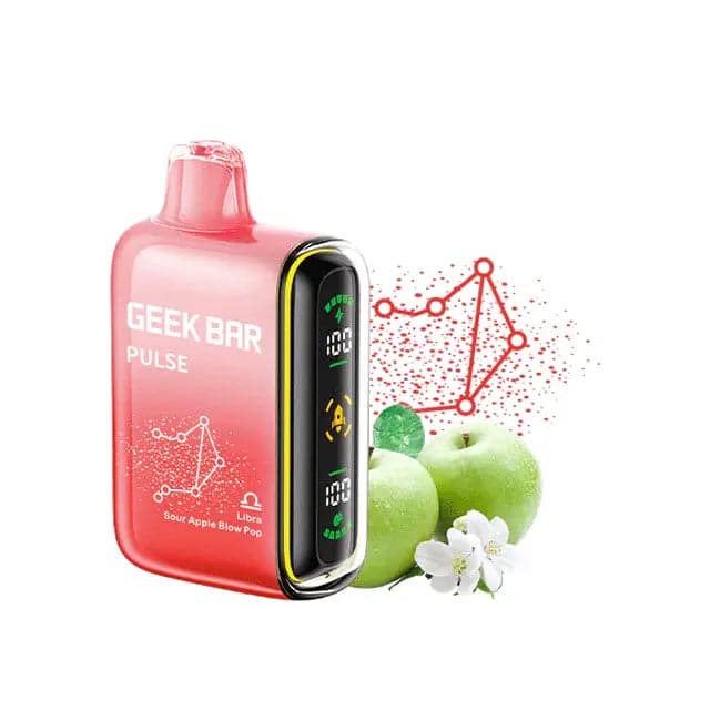 Libra Sour Apple Blow Pop Flavors Zodiac Edition Geek Bar Pulse Disposable Vape - NICEPRO.US