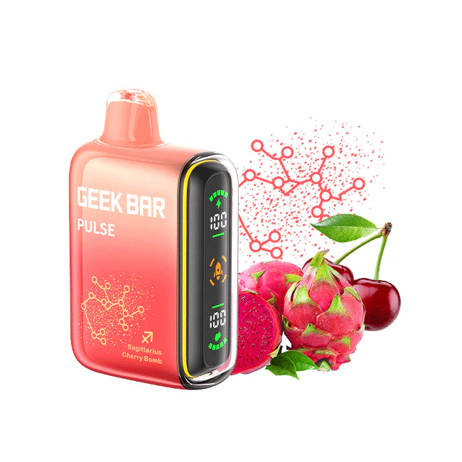 Sagittarius Cherry Bomb Flavors Zodiac Edition Geek Bar Pulse Disposable Vape - NICEPRO.US