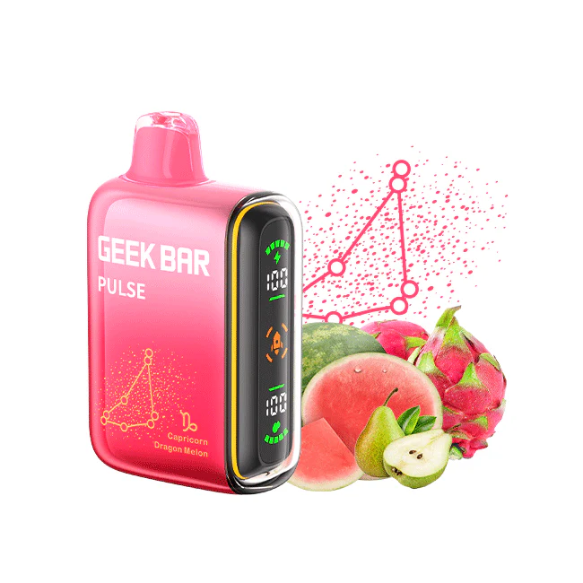 Capricorn Dragon Melon Flavors Zodiac Edition Geek Bar Pulse Disposable Vape - NICEPRO.US