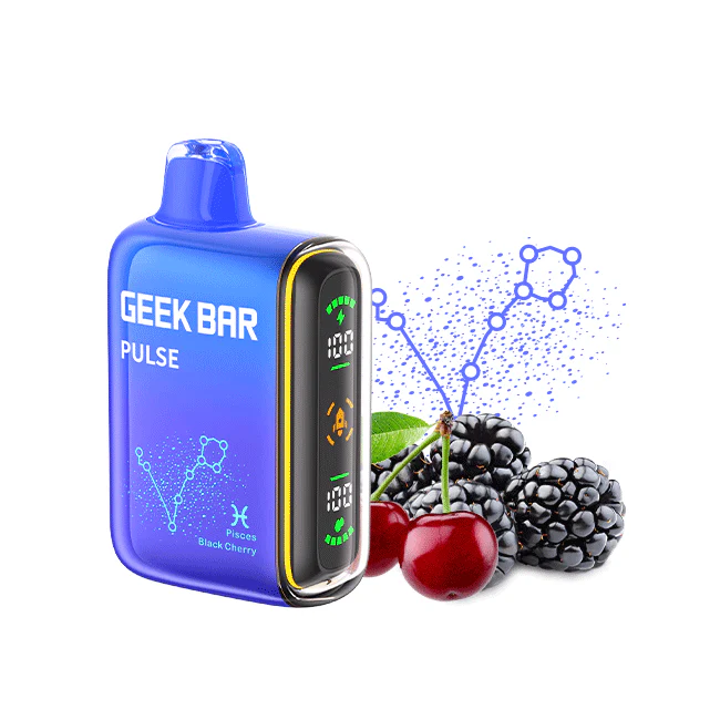Pisces Black Cherry Flavors Zodiac Edition Geek Bar Pulse Disposable Vape - NICEPRO.US
