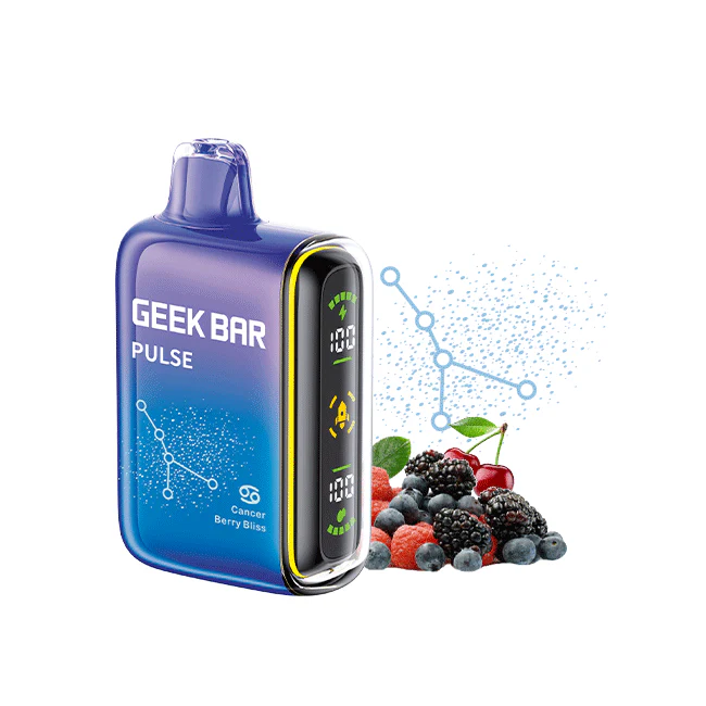 Cancer Berry Bliss Flavors Zodiac Edition Geek Bar Pulse Disposable Vape - NICEPRO.US